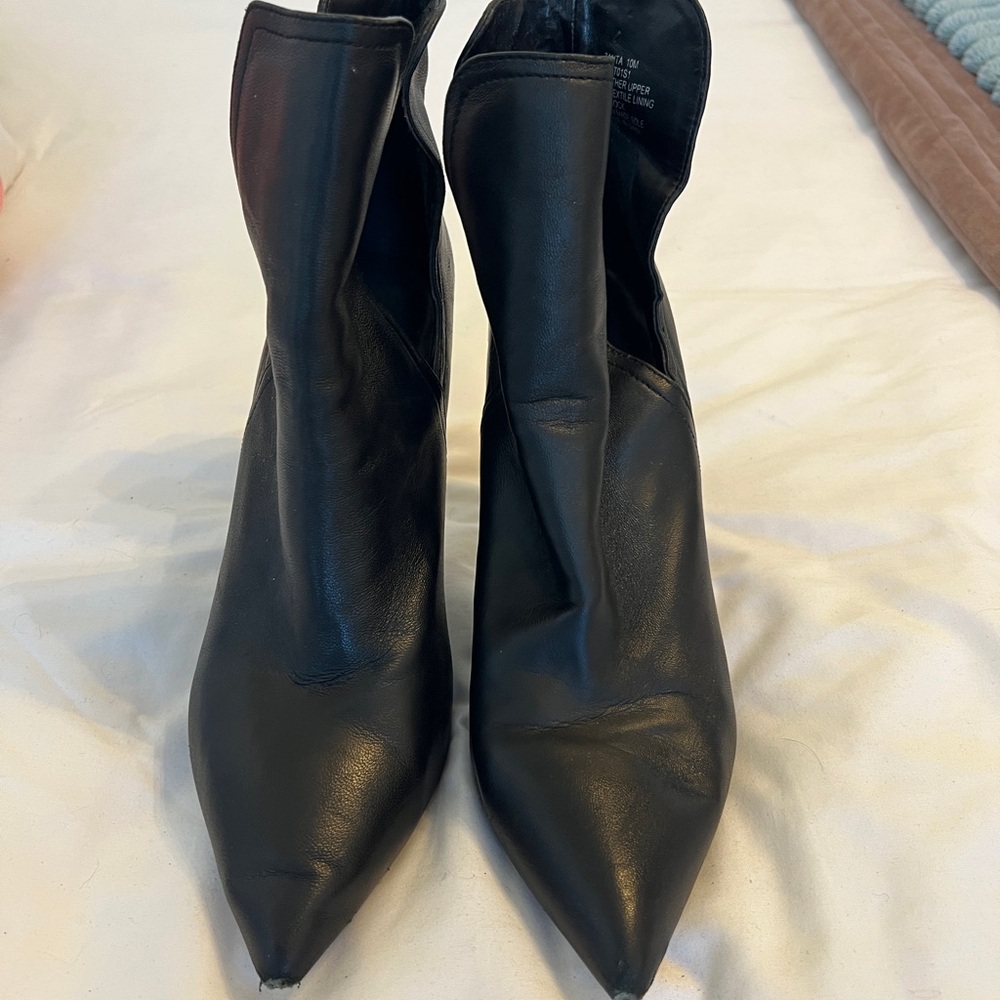 Steve Madden Black Ankle Booties